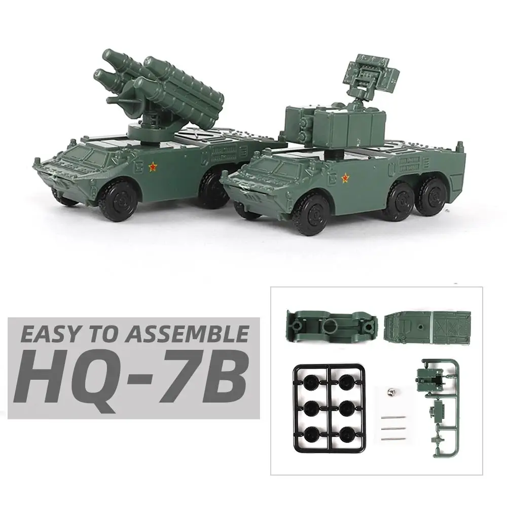 ViiKONDO Spielzeug im Maßstab 1:144, Militärmodellbausatz, China HQ-7B, Flugabwehrraketenwerfer, Radar, Fahrzeug, Armee, Montage, Diorama, Hobby