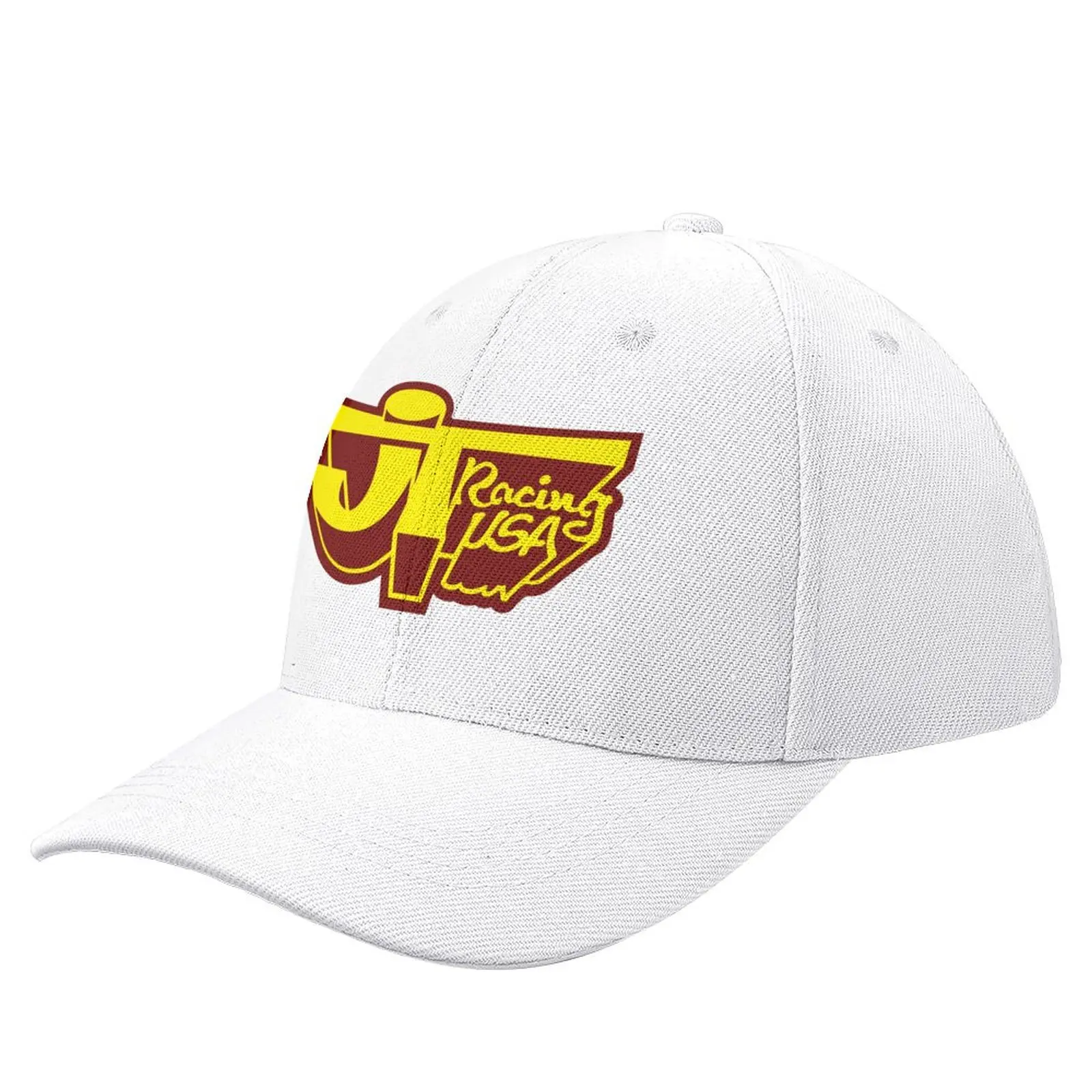 JT Racing USA YELLOW/RED- Old School BMX Baseball Cap Designer Hat Christmas Hat Golf Hat Man Ladies Men's