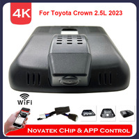 4K HD Front And Rear Dual Camera Wifi Dash Cam For Toyota Crown 2.5L Spoortcross HEV MY 2023,Plug And Play DVR With APP Control