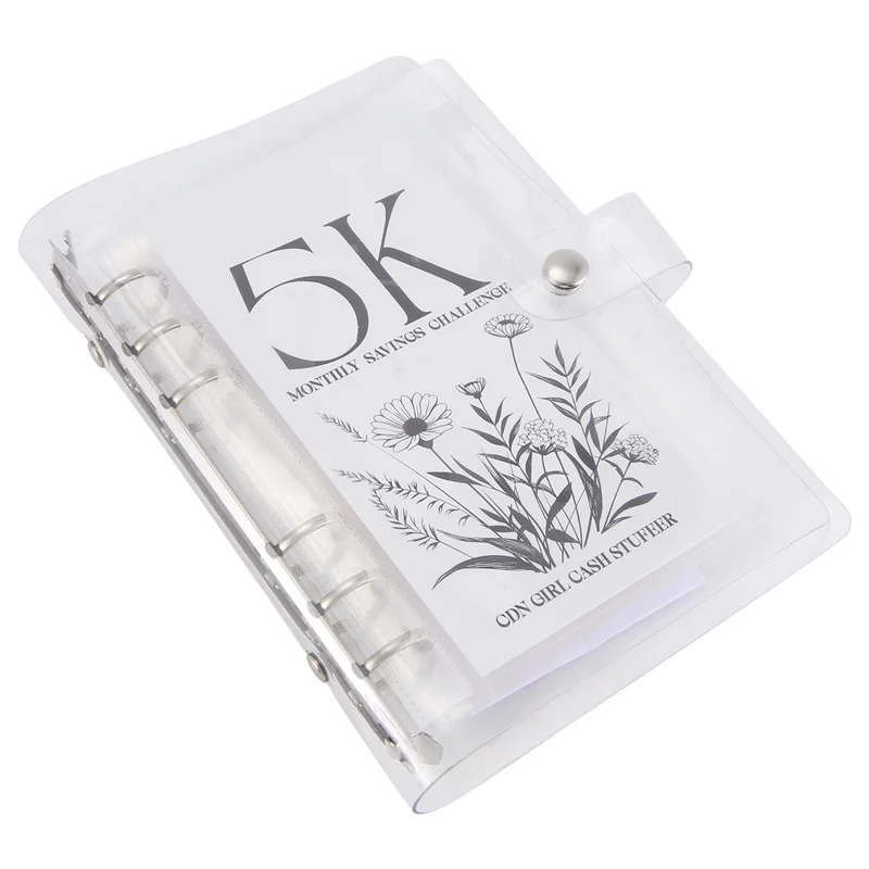 ABFM-Envelope Challenge Binder Savings Binder For Save With Cash Envelopes For Budget Planning