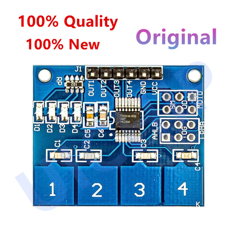 5-10pcs TTP224 4 Channel Digital Touch Sensor Capacitive Switch Module Button