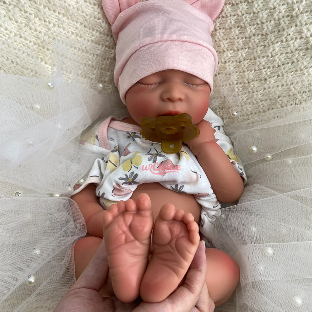 ตุ๊กตาเด็กทารกเหมือนจริงขนาด 17 นิ้ว ทำจากซิลิโคน เปิดปากได้ ตุ๊กตาเด็กผู้หญิงเหมือนจริง ตุ๊กตาทารกแรกเกิดเหมือนจริง น่ารัก เหมาะสำหรับสะสม