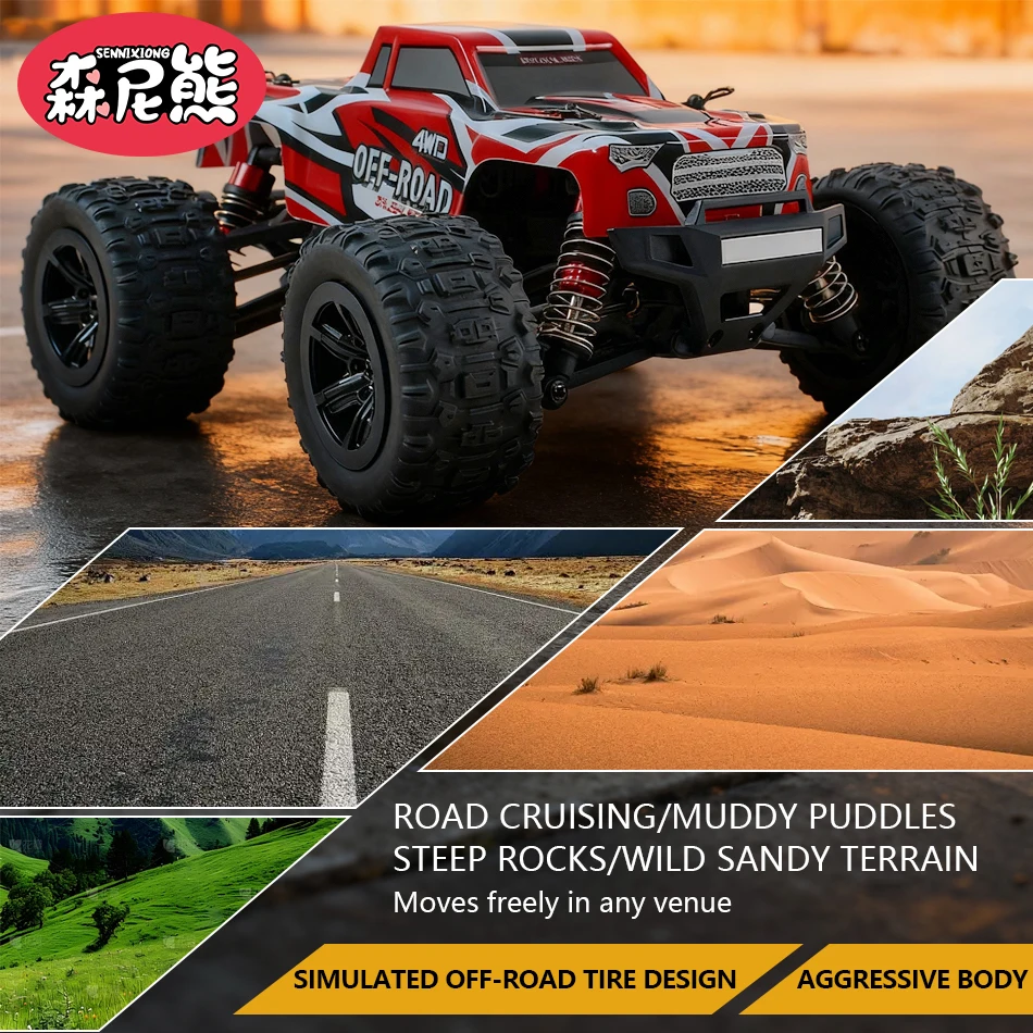SENNIXIONG 1:20 RTR 4WD 40km/h فرش RC شاحنة كبيرة التحكم عن بعد سريع الانجراف سيارة الكهربائية عالية السرعة لعبة سباق للكبار