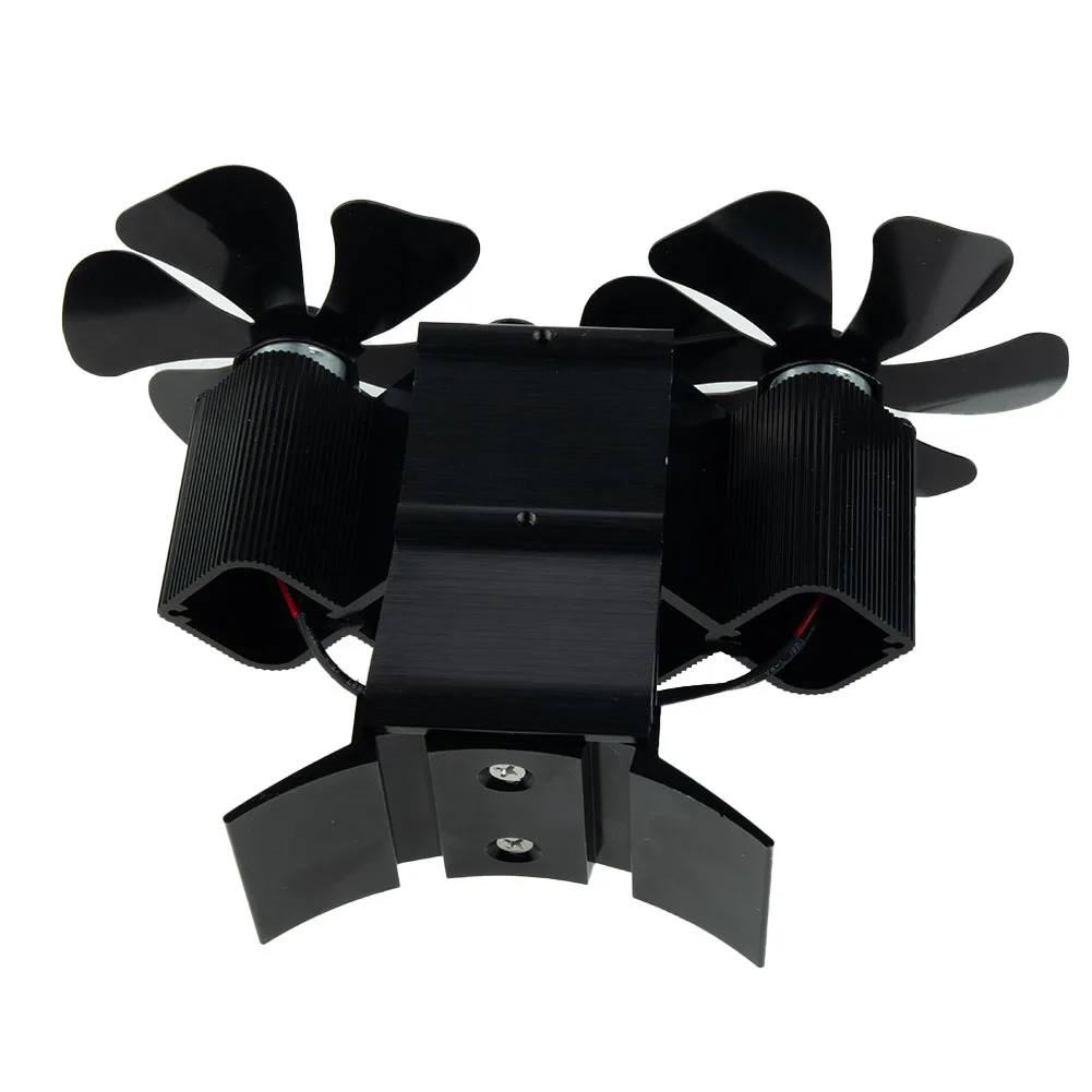 

1 Set Fireplace Fan Home Improvement Accessories Blade Fireplace Fan Double Heads Parts Thermoelectric Module Replacement