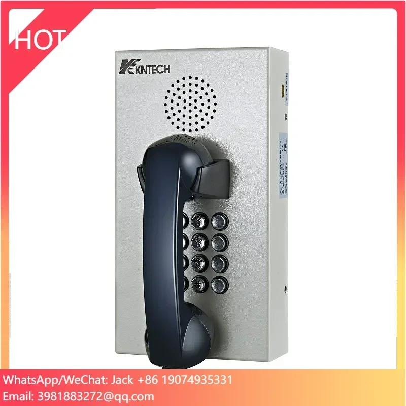 Sistema de telefone Kntech Inmate Telefones de prisão robustos VOIP e analógico à prova de vandalismo KNZD-05