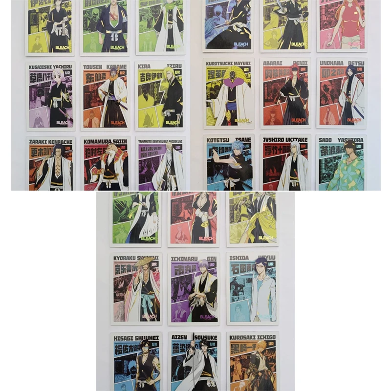 Anime Bleach SSR UR MR Set of Card Kurosaki Ichigo Kuchiki Rukia Inoue Orihime Hitsugaya Toushirou Collection Birthday Gift Toys