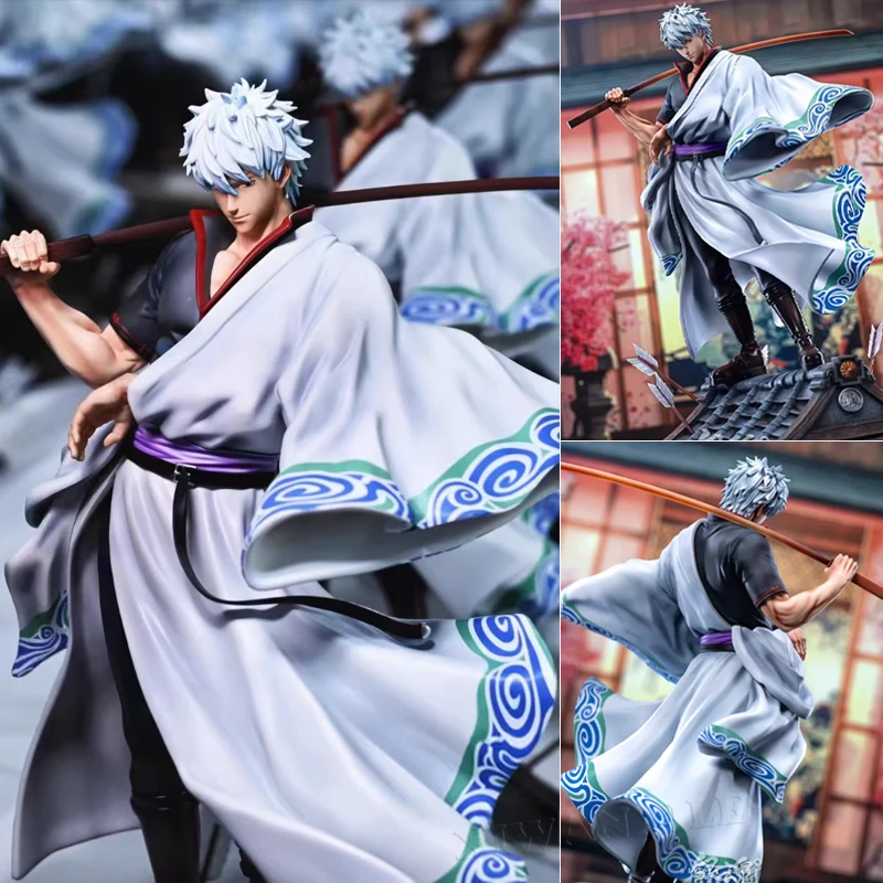 30cm Gintama Sakata Gintoki Anime-Figur Hijikata Toushirou Actionfigur Shimura Shinpachi/Kagura Figurine Modellpuppe Spielzeug Geschenk