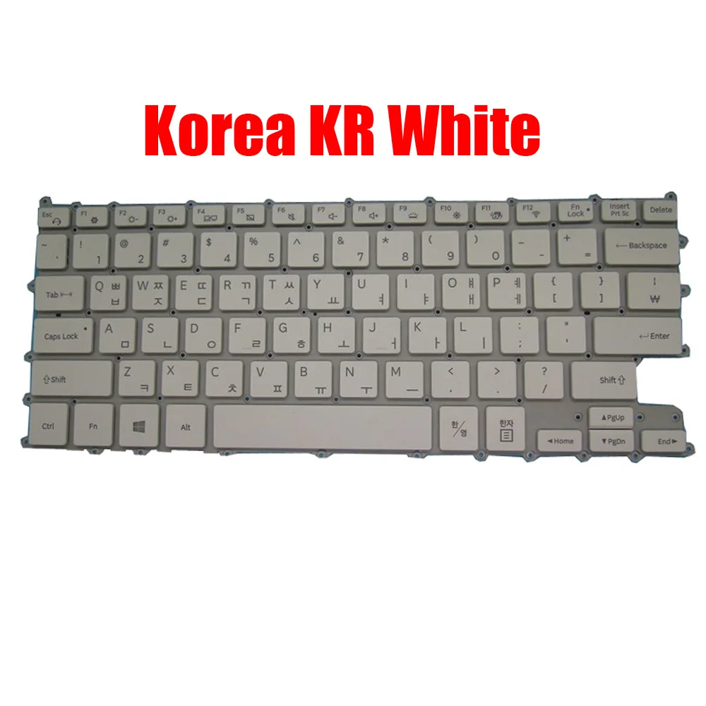 Laptop-Tastatur für Samsung NT930XBV 930XBV Englisch US Korea KR mit Hintergrundbeleuchtung Silber Neu