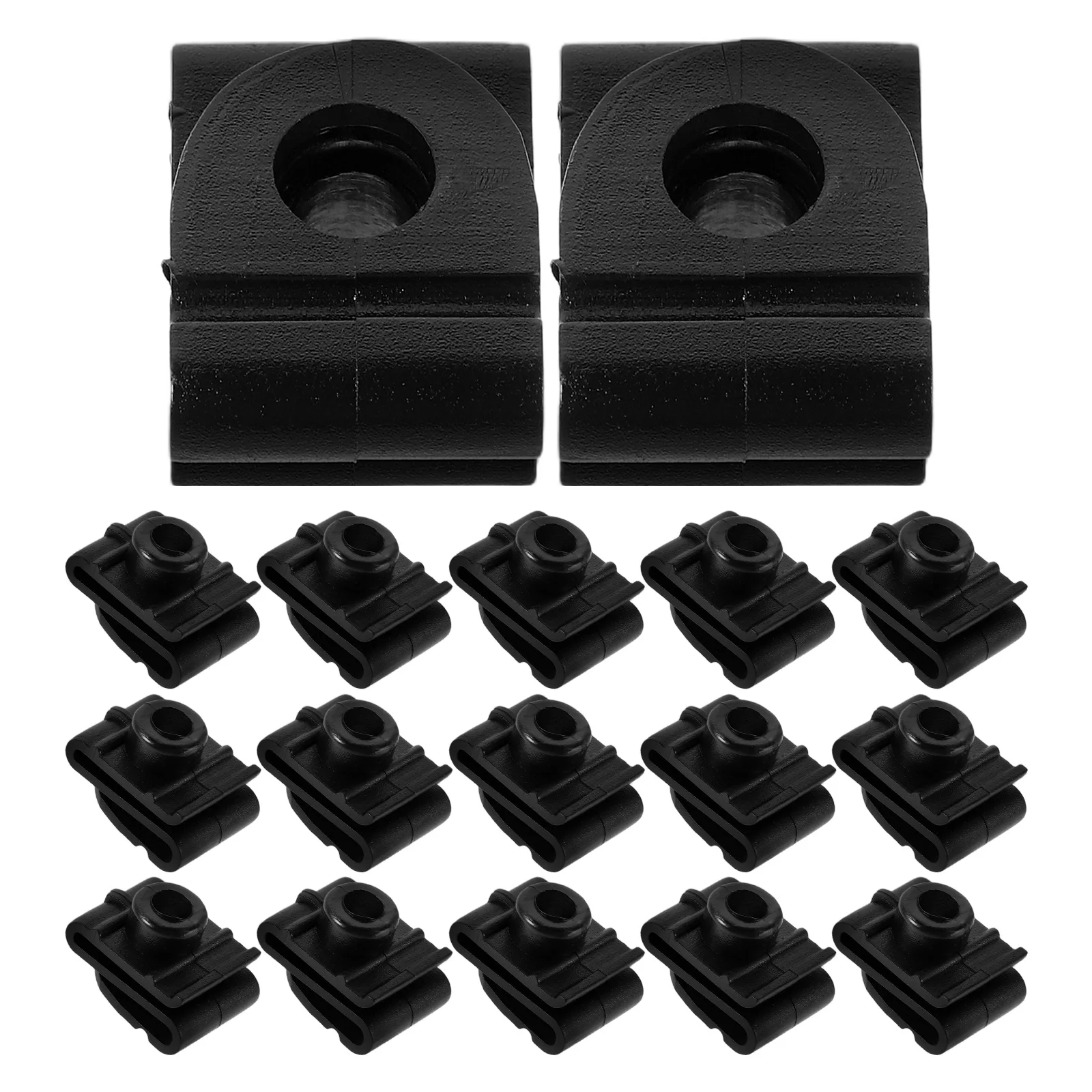 

20Pcs Durable Plastic U Nut Automotive Retainer Clips Fixed Base Plate Wheel Arch Cover Clip Set Bumper Clip