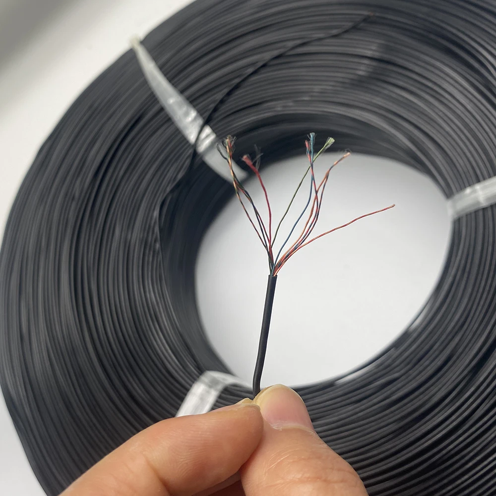 

8 core 9 core PVC Earphone Round Speaker Cable Multi-strand Microphone Welding Enameled Motor Cable DIY Repair Wire