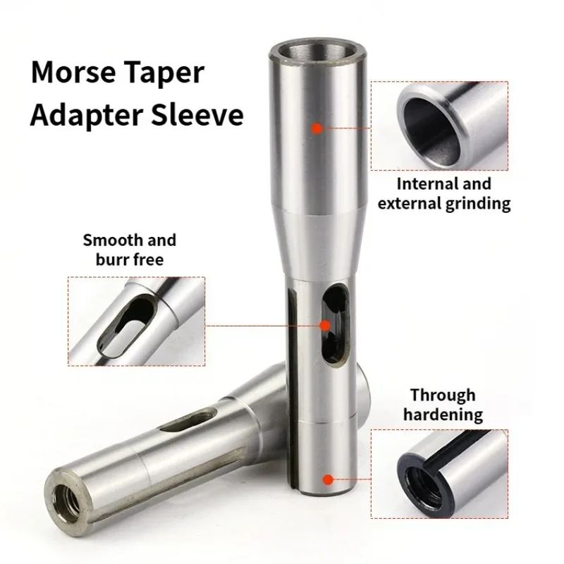 R8-MTA1 R8-MTA2 R8-MTA3 R8-MTA4 Turret milling machine Mohs drills sleeve 7/16 M12 variable diameter sleeve For Mohs taper shank