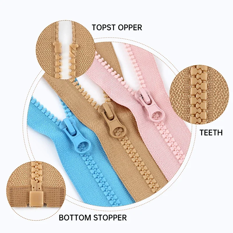 

2-20Pcs Meetee 5# Color Mini Resin Zippers 15cm Closure Zips Doll Apparel Clothes Decor Zipper Repiar Kit DIY Sewing Accessories