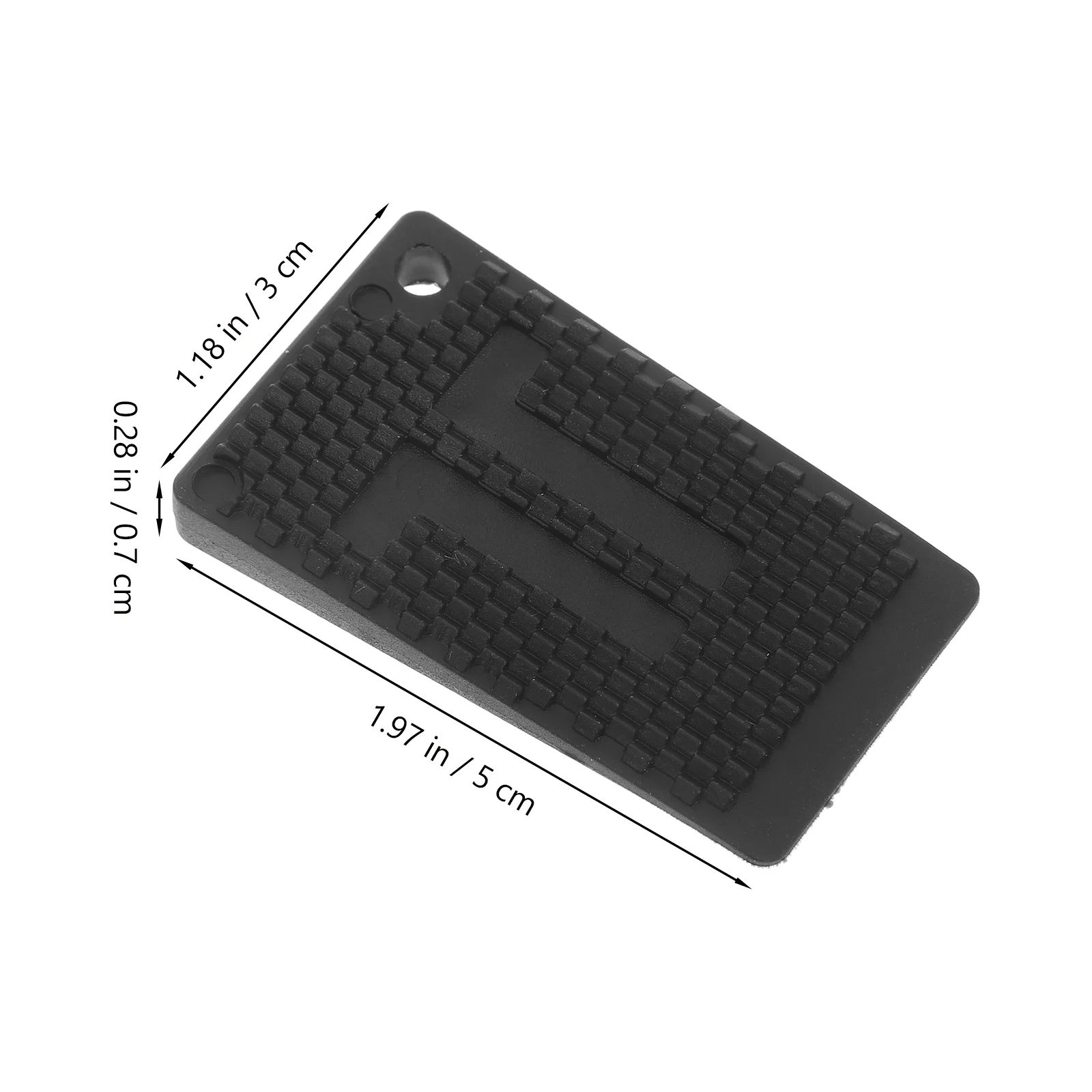 20 قطعة من فواصل الأثاث البلاستيكية السوداء لكرسي المكتب وطاولة تسوية رف الكتب قابل للتعديل غير #3