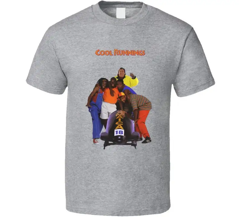 Cool Runnings John Candy Bobsled Jamaica Retro Movie T Shirt