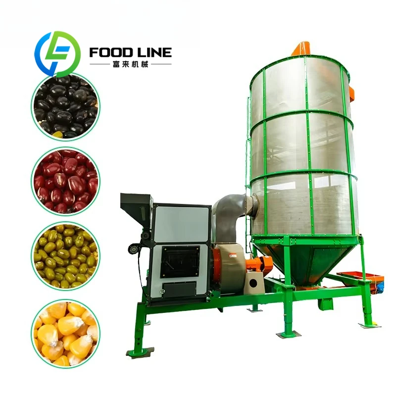 Small Grain Dryer Compact Floor Layout Space Saving Design For Family Farm Smallholder And Mini Grain Processing Workshop