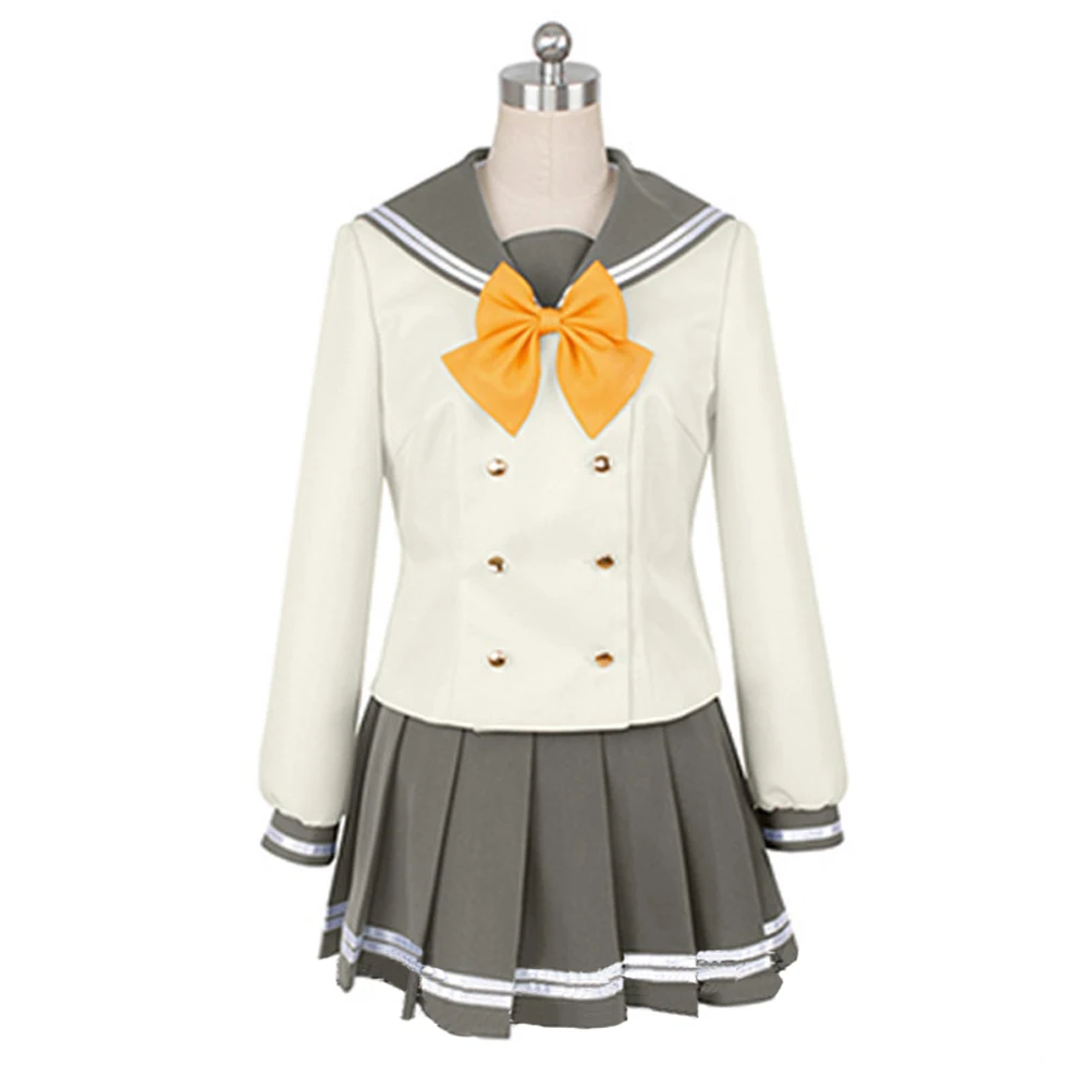 LoveLive!Sunshine!! Aqours Winter Uranohoshi High School Uniform Takami Chika Watanabe You Sailor Suit Anime Cosplay Costumes