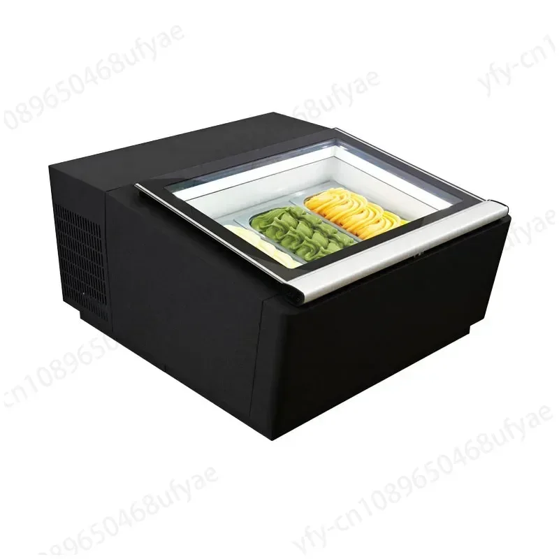 

Commercial Ice Cream Showcase Ice Cream Freezer Display Gelato Display Ice Cream Freezing Machine -16~-22 °C 110/220V