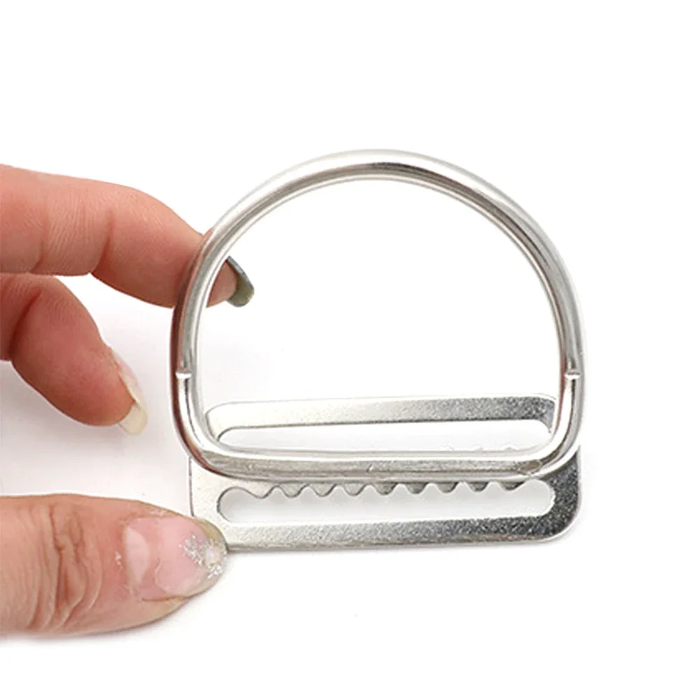 

2-дюймовый грузовой пояс для подводного плавания из нержавеющей стали, держатель для слайдов, D-образное кольцо, лямка, фиксатор ремня, стопор, аксессуары для BCD для фридайвинга