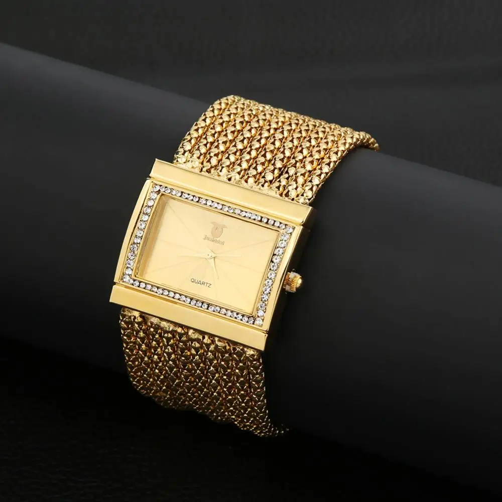 Alloy Beads Women Fashion Multi-layer Analog Quartz Band Bracelet Wrist Watch