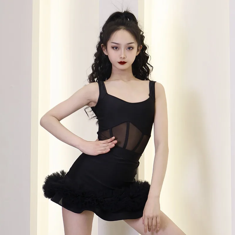 Spódnica do tańca latynoamerykańskiego na zamówienie, strój do ćwiczeń dla dziewcząt, kostiumy sceniczne, zestaw, sukienki konkursowe do tańca towarzyskiego dla kobiet.