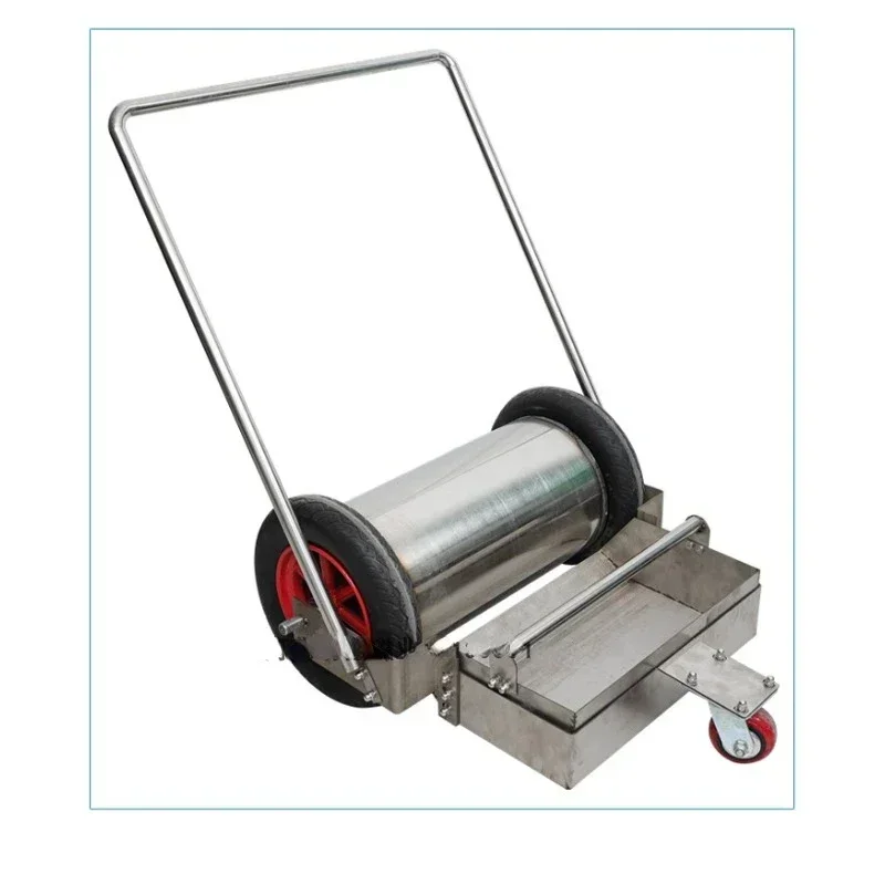 Hand-pushed iron suction car Self-unloading iron removal car Magnetic broom cart Workshop Broken iron Strong magnetic
