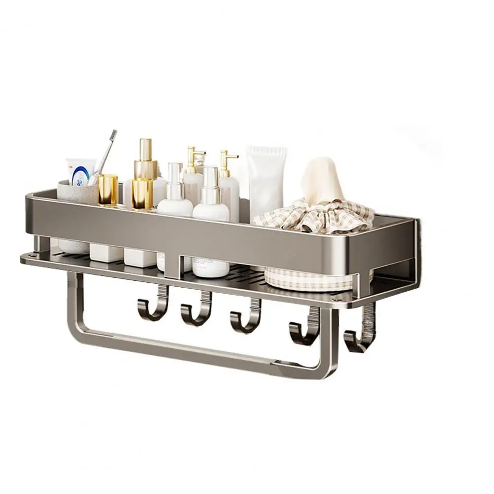 

Storage Rack Carbon Steel Storage Rack No-drill Wall Mounted Dry Mildew Proof Storage Organizer for Bathroom Washbasin