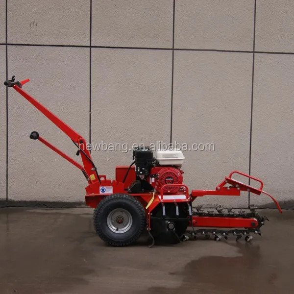 7hp  Engine Digging Trencher Portable Trench Digger Small Chainsaw Trencher Machine for Agricultural Use