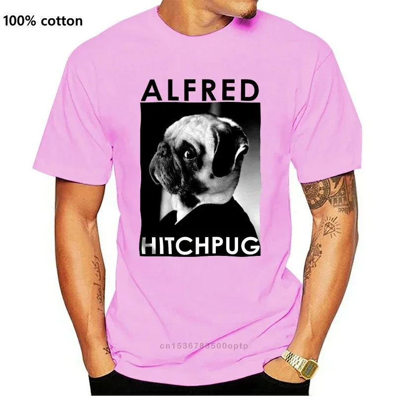 Edward hitchpug-style men's T shirt, new funny pug dog, gift gift gift