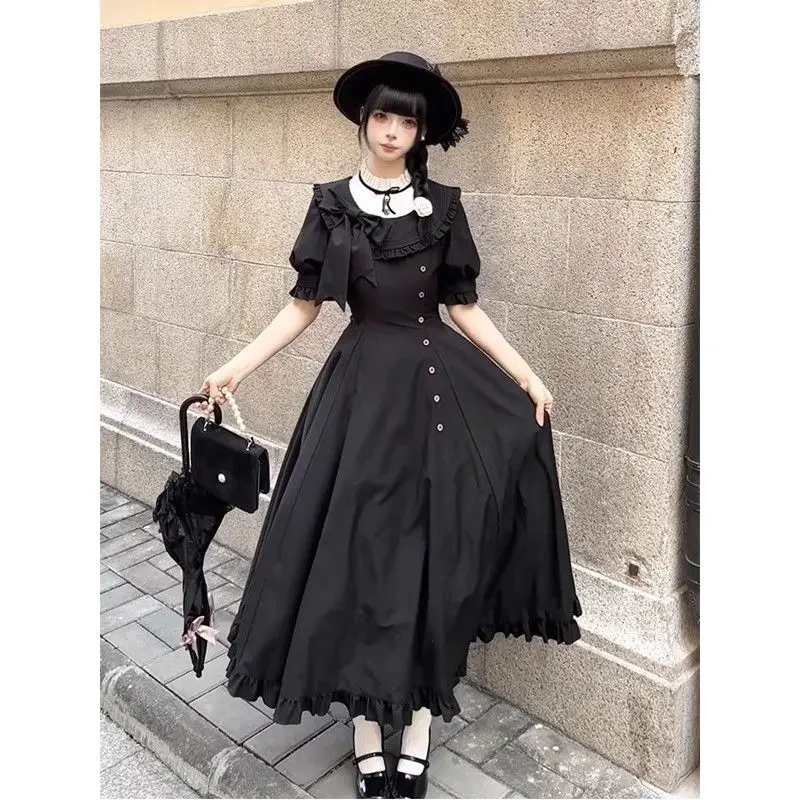 

Black High-Grade Elegant Dress Lolita Birthday Adult Ceremony 2025 New Summer Fashion