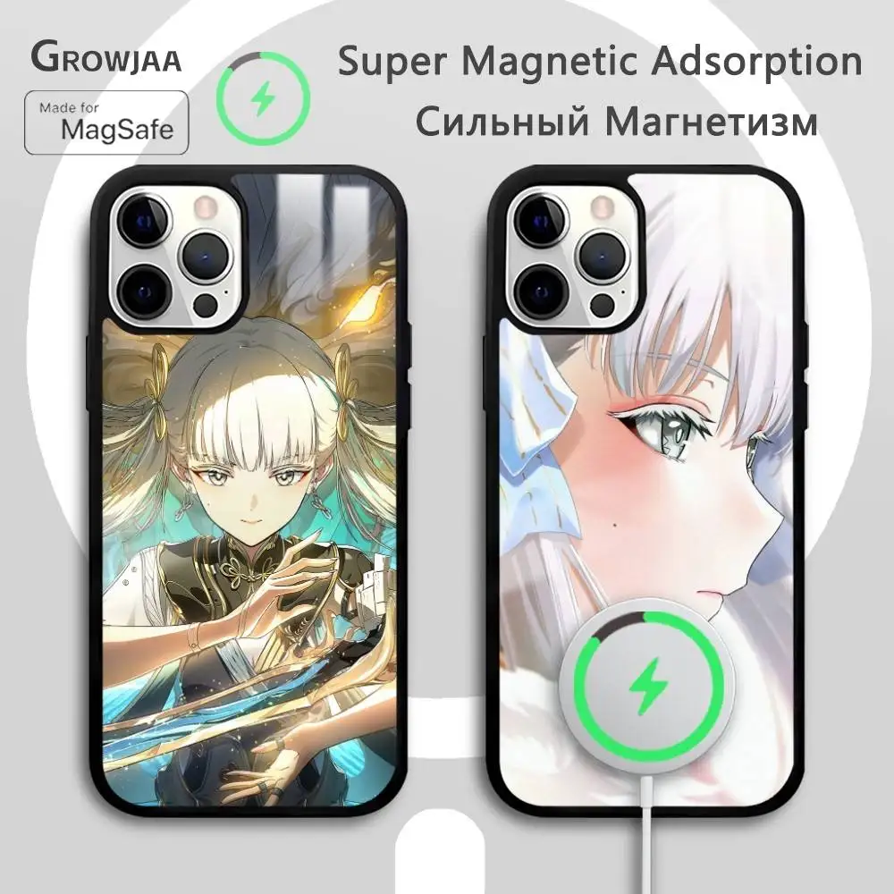 

Jinhsi Wuthering Waves Sexy Phone Case For IPhone 16 15 14 13 12 11 Pro Max Plus Mini Magsafe Mirror Wireless Magnetic Funda