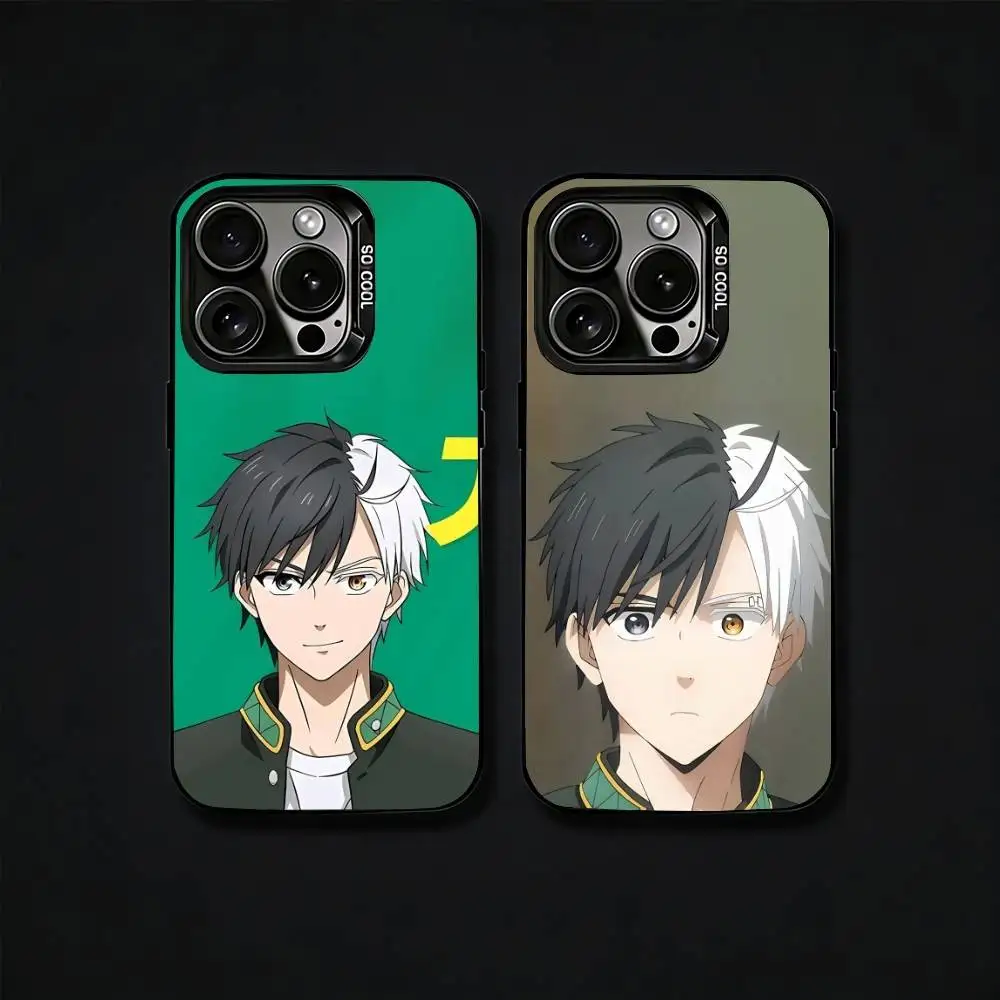 

A-Anime W-Wind Breaker S-Sakura Phone Case For iPhone17, 16,15,14,13,12 Pro Max Black Candy Matte Shockproof Cover