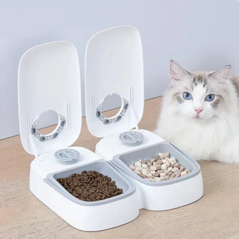 Single Automatic Pet Food Dispenser Bowl with Timer Cooling Wet Food Bowl for Dogs Cats Quantitative Pet Feeder Food Bowls