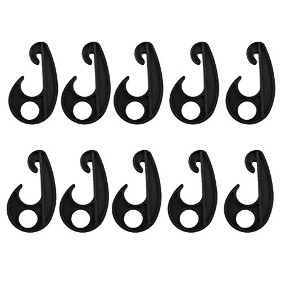 

Plastic Hook PVC Car Tarpaulin Rope Hook Kayak Cord Hook Nylon Bungee Hook Car Cover Plastic Hook
