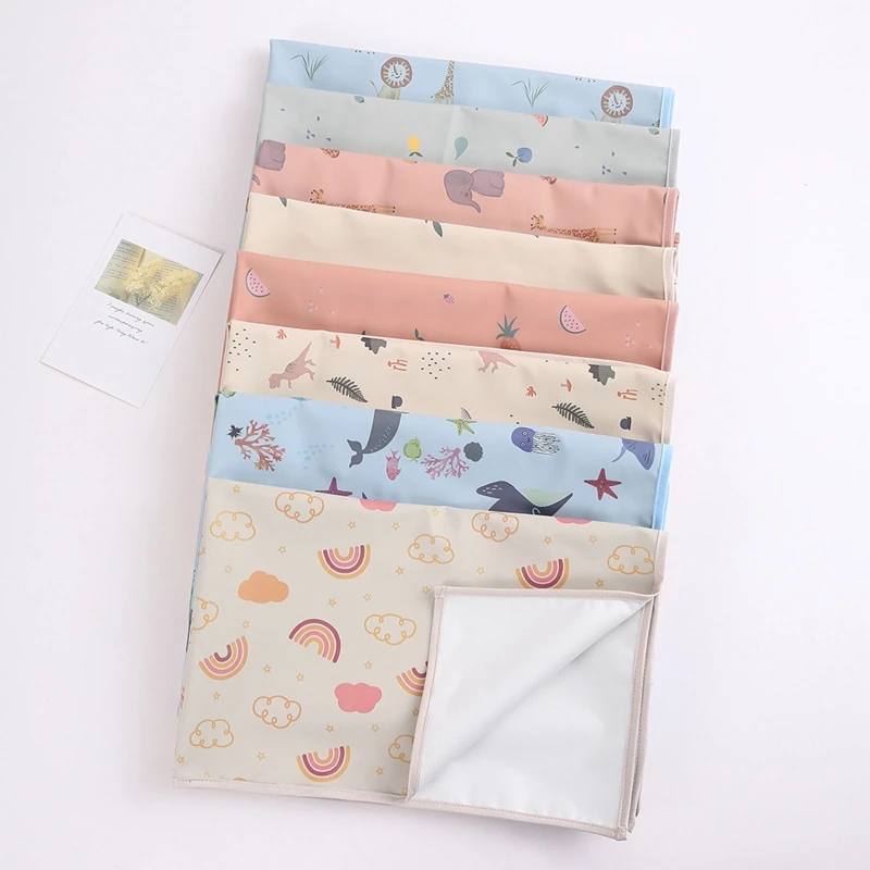 

35x50cm Portable Baby Changing Pad Waterproof Reusable Diaper Pad Cover Changing Mat Crib Mattress Sheet