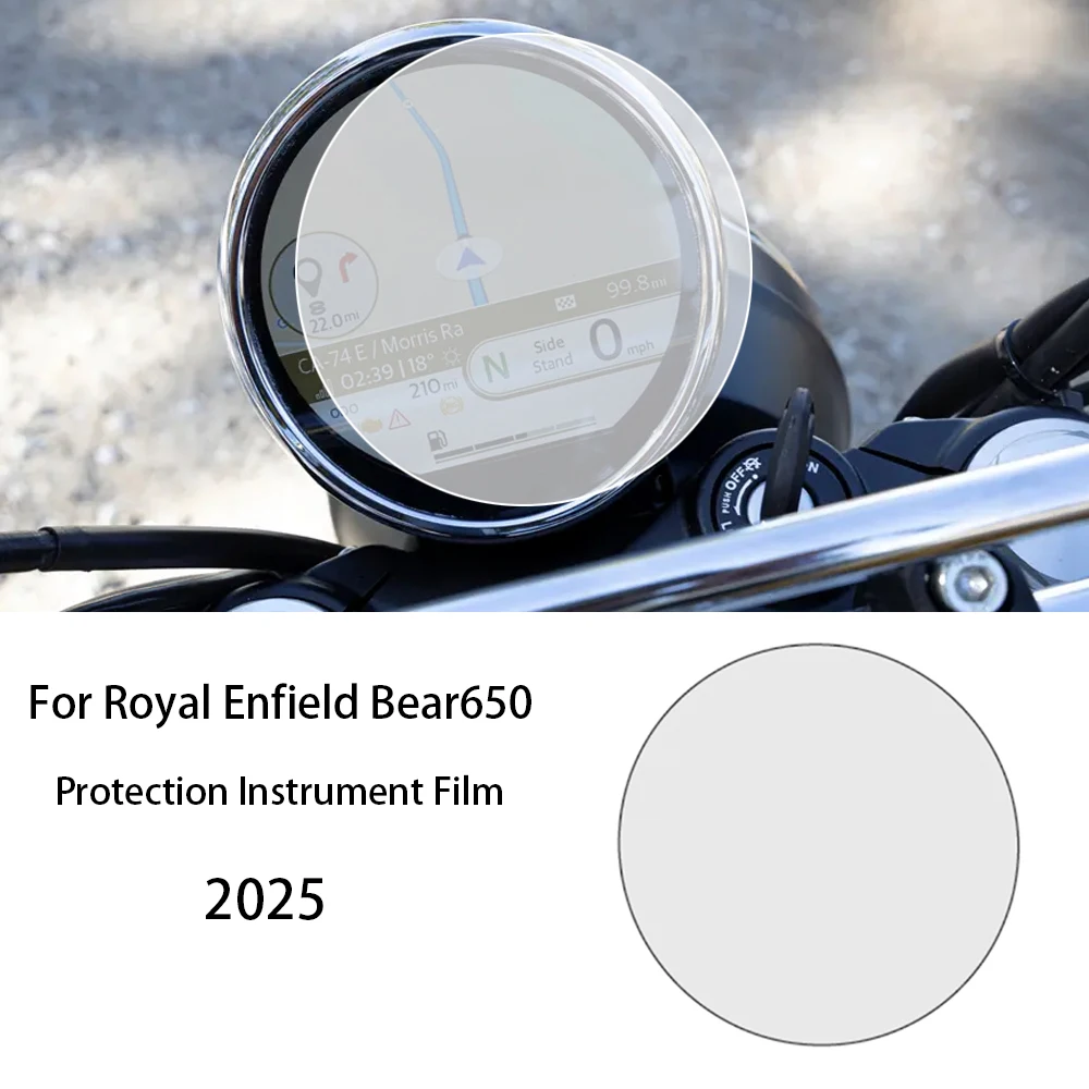 For Royal Enfield Bear650 New Motorcycle Protection Instrument Film 2025 Bear 650 Accessories Scratch Cluster Screen Dashboard