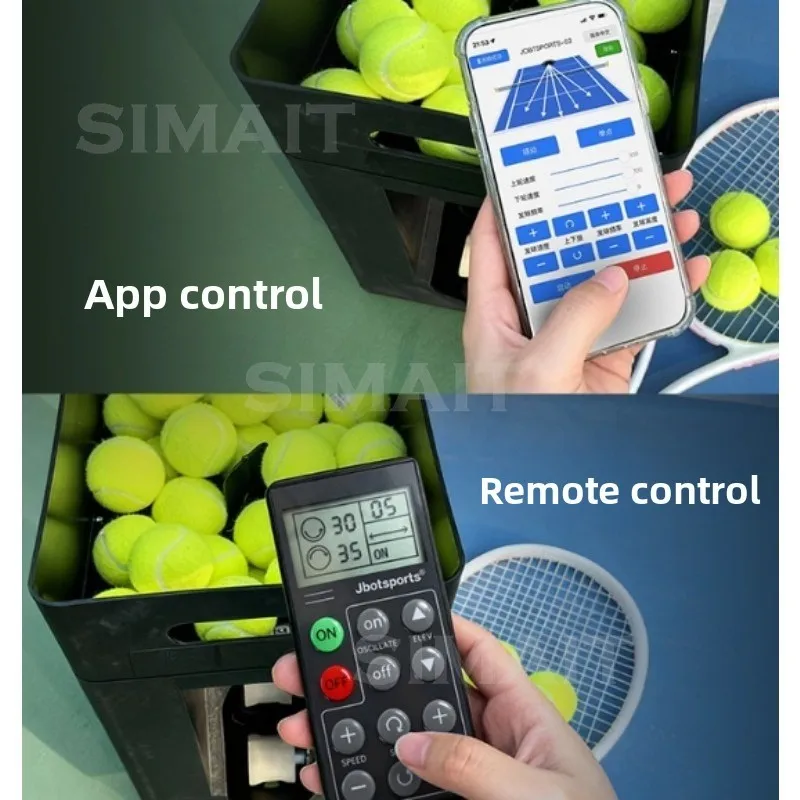 Tennis Automatic Serve Machine, Compact and Portable, Left and Right Serve Trainer, Beginner