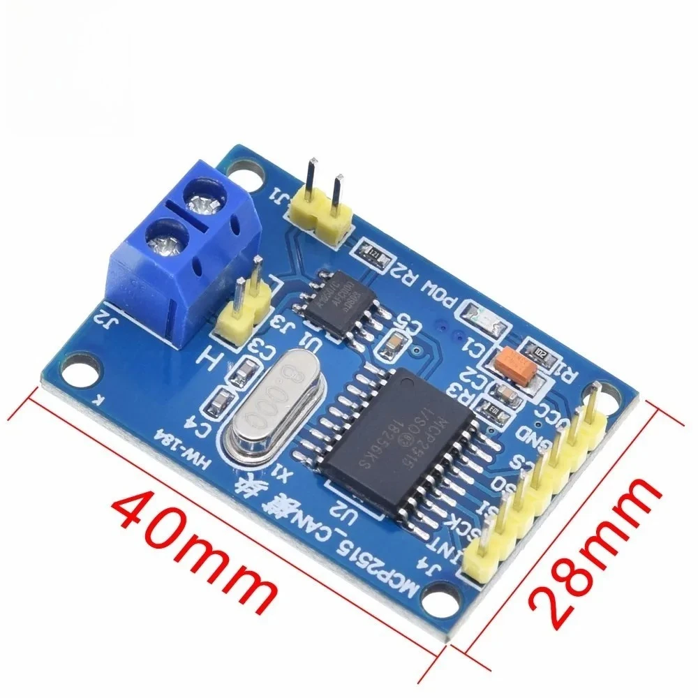 TZT MCP2515 CAN Bus Module TJA1050 Receiver SPI for 51 MCU ARM Controller