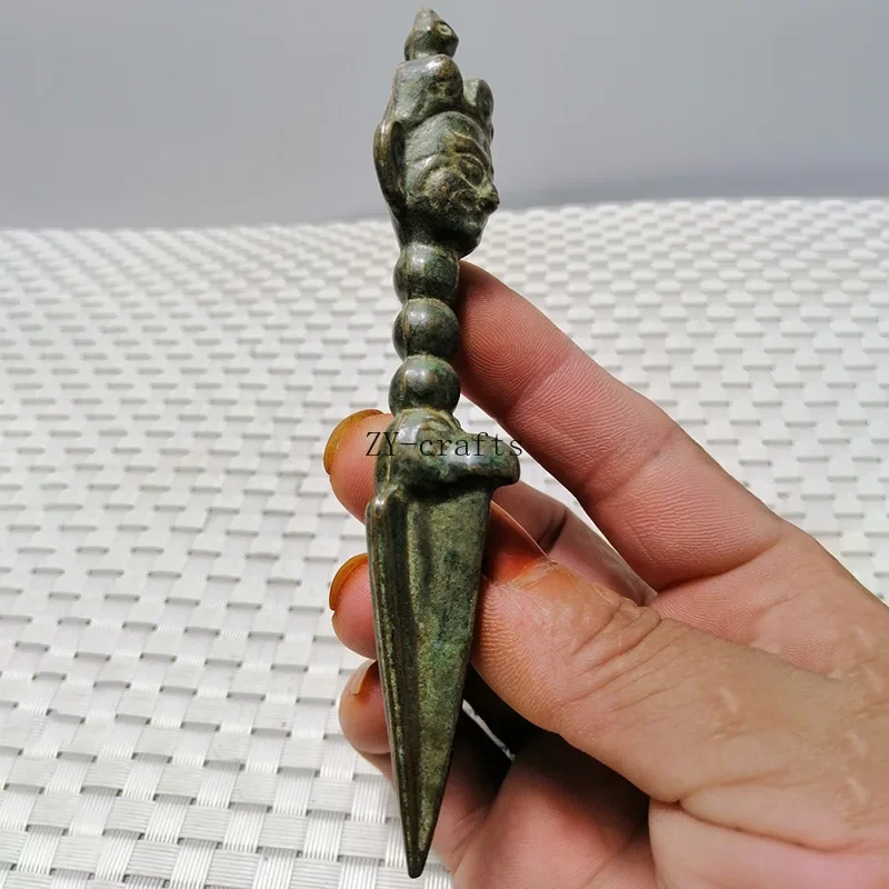 Rare Tibet Buddhism Bronze Brass Axe Vajra Dorje Phurpa