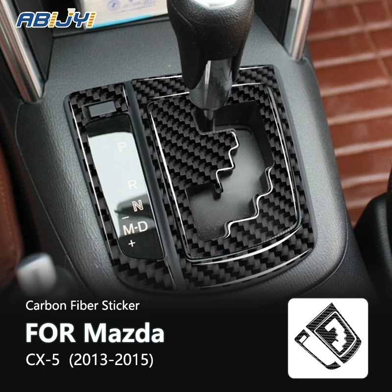 

For Mazda CX-5 2013 2014 2015 Accessories Carbon Fiber Style Interior Shift Inner Frame Panel Trim Cover Trim Sticker Decoration