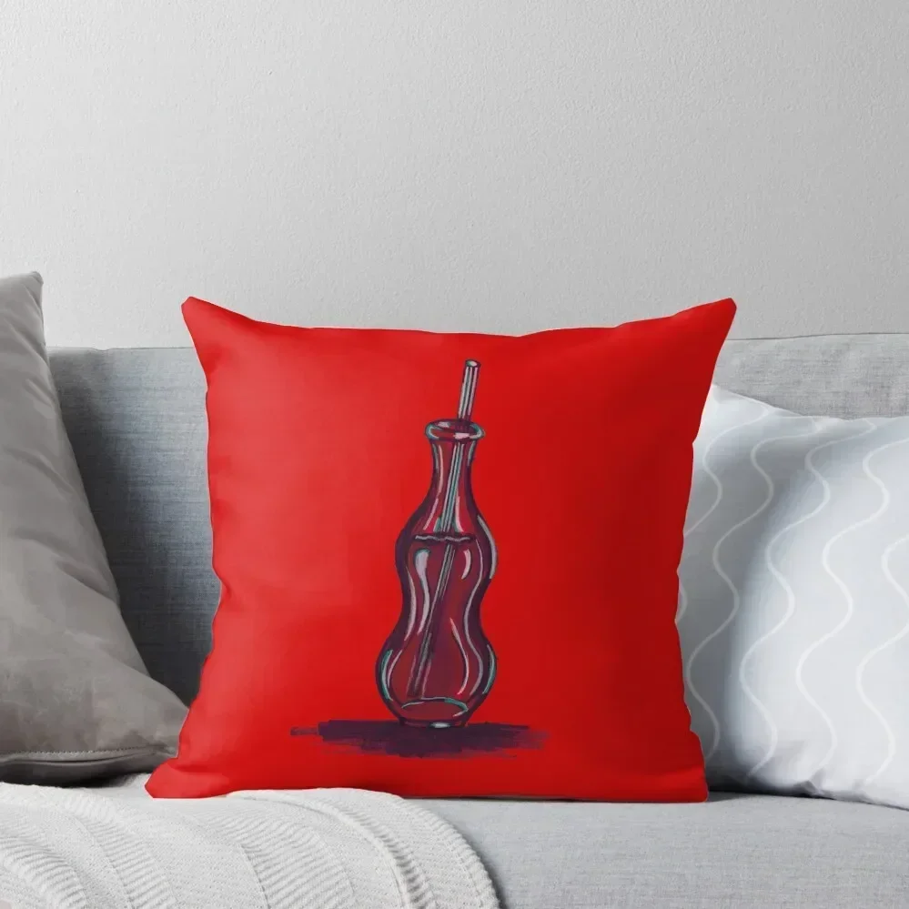 

Red Soda Bottle Throw Pillow Pillowcase Cushion Sitting Cushion luxury covers Pillow Covers Decorative pillow