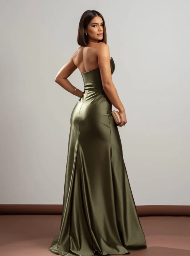 تخصيص جودة عالية طول الأرض الحبيب بلا أكمام عالية شوكة المرأة حفلة موسيقية Abiye Uzun Elbise Modelleri فساتين الحفلة التخرج