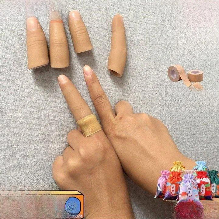 Silicone Finger Prosthetic Thumb Protective Cover for Disabled People Missing Finger Examination Special Use Hand Protection