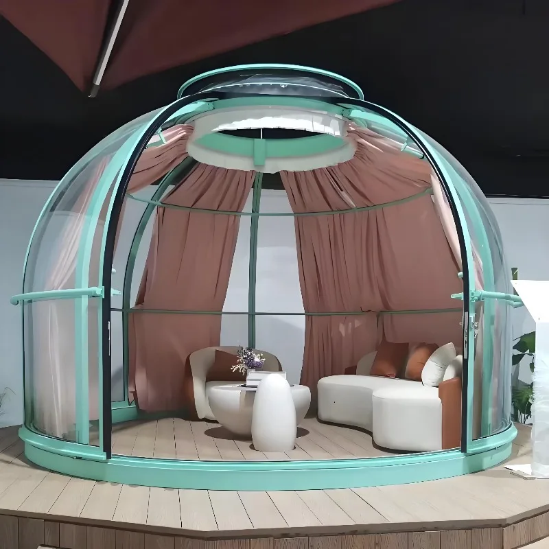 Outdoor Transparent Bubble Tent Inflatable Dome House for Glamping Resort Camping Hotel Backyard Stargazing Use