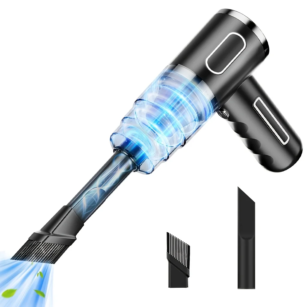 USB Mini Vacuum Cleaner, Powerful Suction for Car/Home/Office. Portable & Wireless with Multiple Attachments. Fast USB Charging.