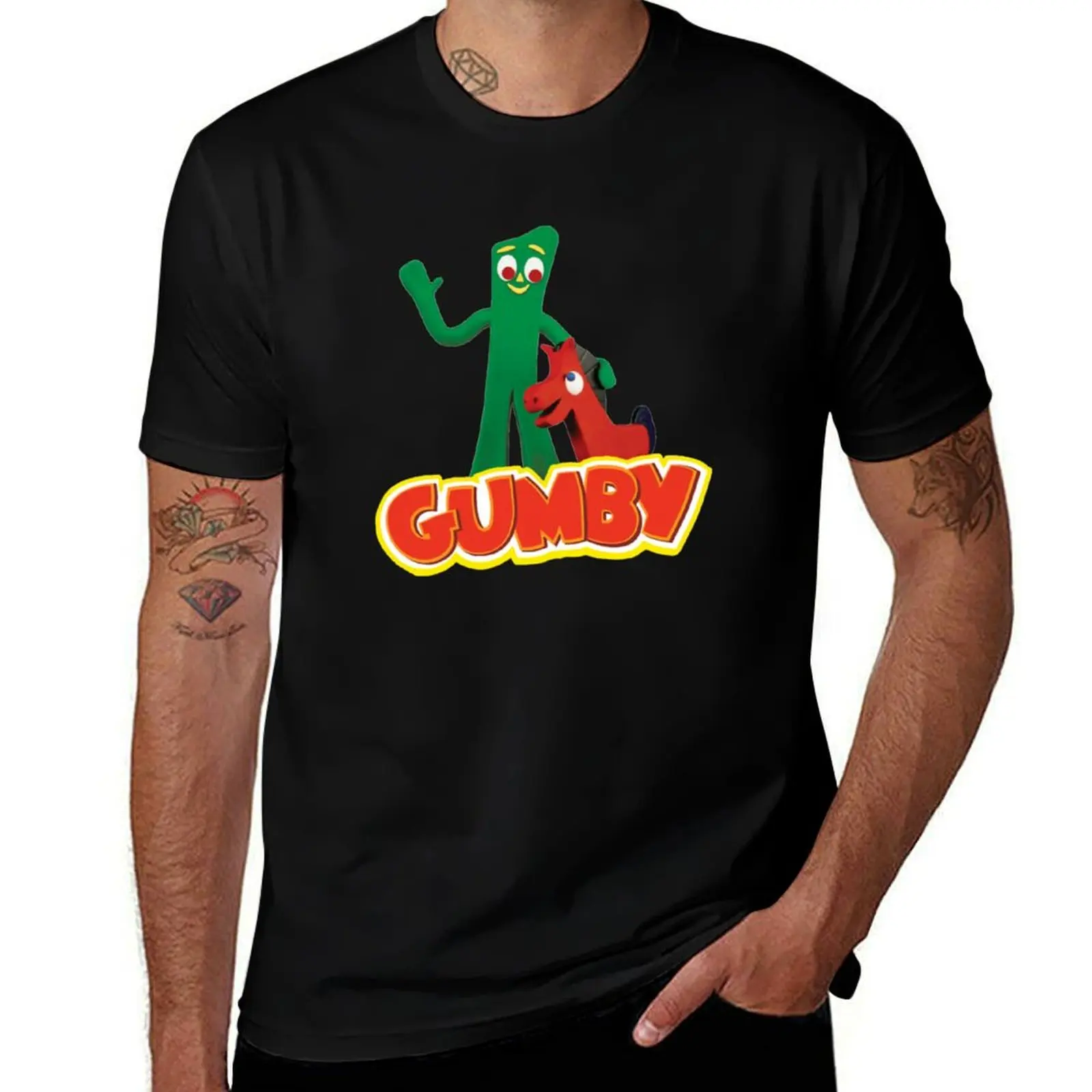 

High Quality Vintage Gumby Shirt T-Shirt man t shirt cotton high quality t shirt for man