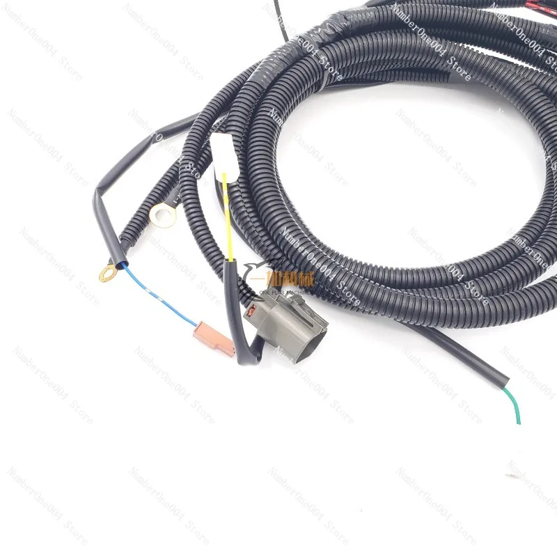 Suitable for SK200 210 230-6E excavator engine 6D34 imported high-temperature resistant wire harness accessories