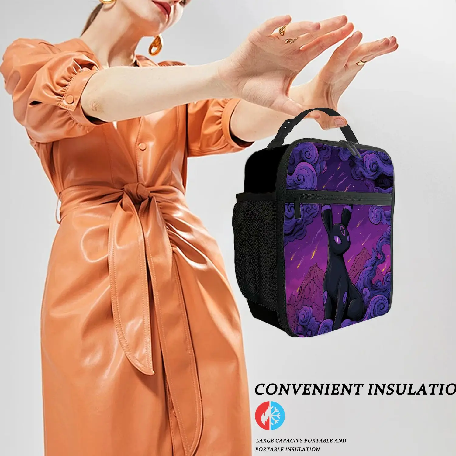 

1pc Pokémon Umbreon Lunch Bag Handbag High-Quality Cute Casual Party Picnic School Gift for Daily Use