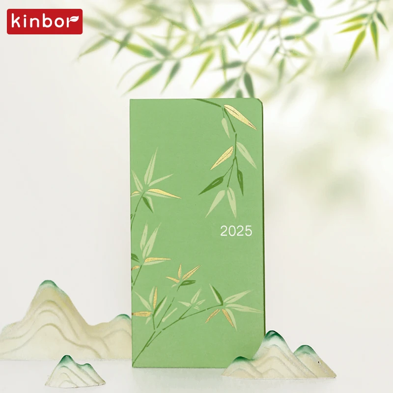 Kinbor 2025 Weekly Planner Notepad Self disciplined Punch Book Efficiency Manual Daily Plan 52g BaChuan Paper papelería kawaii