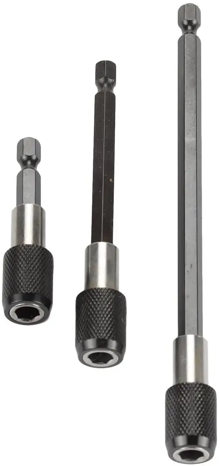 Supporto per punte per cacciavite magnetico 1/4 "punte per trapano con codolo esagonale cambio rapido Chuck Drill cacciavite supporto per prolunga a molla