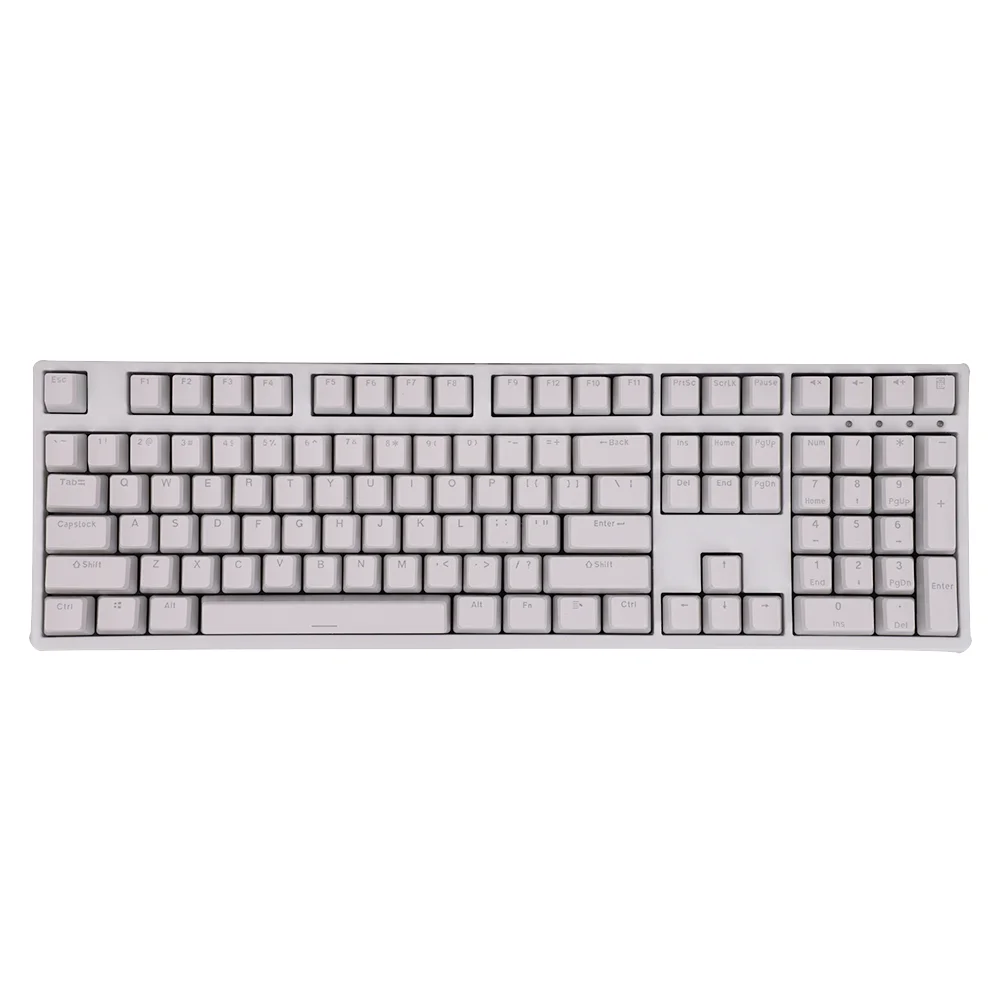 129 Keys PBT Pudding Keycaps OEM Height White Backlight for Mechanical Keyboard AULA F75 Ajazz Anne Pro 2 Game PC
